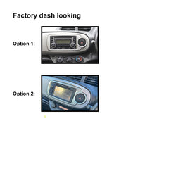 9 Inch FACIA F9TY75 Fascia Dash Plate Panel Compatible With Toyota Yaris 2011-2013