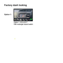 Load image into Gallery viewer, 9 Inch Facia FATOYOTAYARIS201420179 Fascia Dash Plate Panel Compatible With Toyota Yaris 2014-2017 With Factory Rectangle Hazard Switch