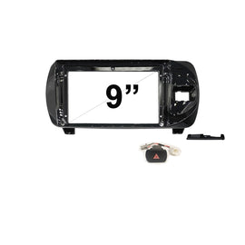 9 Inch Facia F9TY76H Fascia Dash Plate Panel Compatible With Toyota Yaris 2017-2019 With Factory Circle Hazard Switch