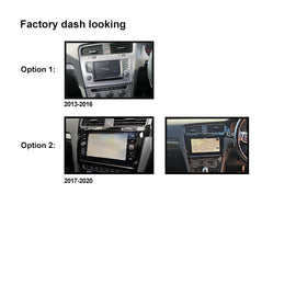 10 Inch Facia FAVWGOLF72013202010 Fascia Dash Plate Panel Compatible With VW Golf 7 2013-2020