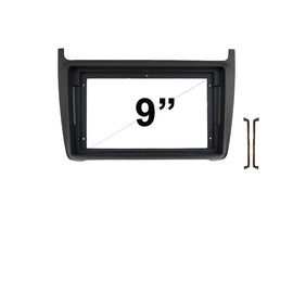 9 Inch Facia F9VW3 Fascia Dash Plate Panel Compatible With VW Polo 2015-2017