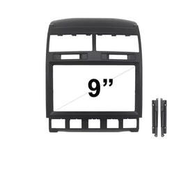 9 Inch Facia F9VW6 Fascia Dash Plate Panel Compatible With VW Touareg 2004-2010