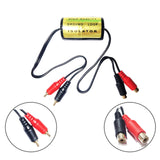 ISOL2 2-Channel RCA Ground Loop Isolator Audio Noise Filter Suppressor for Car AMP Stereo