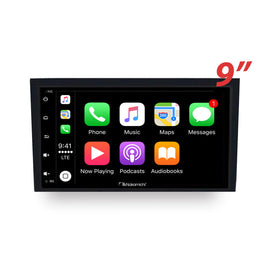 Nakamichi Android NA9AUDIA420002008 Wireless Apple Carplay Android Auto Sat Nav Solution Compatible with Audi A4 2000-2008
