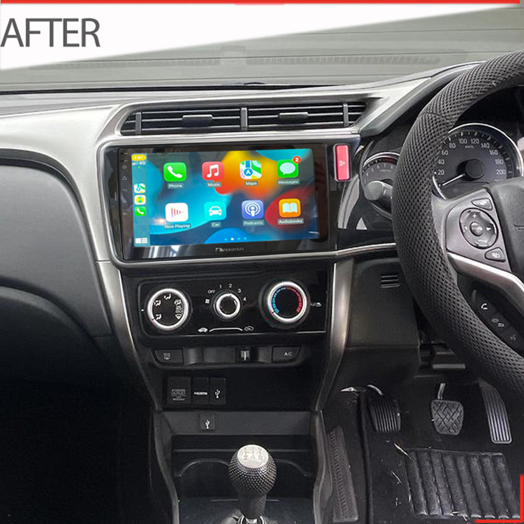 Nakamichi Android NAXHONDACITY2014ON Wireless Apple Carplay Android auto Sat Nav solution compatible with Honda City 2014+