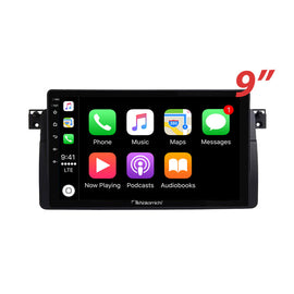 Nakamichi Android NA9BMWE4619982005 Wireless Apple Carplay Android Auto Sat Nav Solution compatible with BMW 3 Series 1998-2005 E46