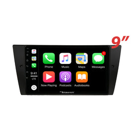 Nakamichi Android NA9BMWE9020052012 Wireless Apple Carplay Android Auto Sat Nav Solution compatible with BMW 3 Series 2005-2012 E90