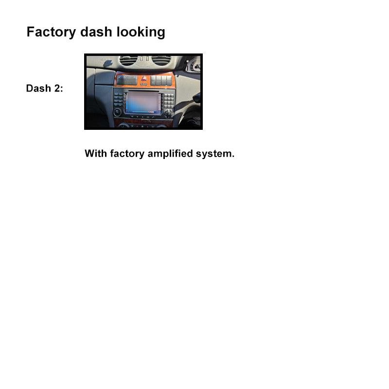 CAC F8MB6K2 9 Inch Fascia Kit Compatible with Mercedes CLK 2005-2008 Dash 2 Fibre Optic System