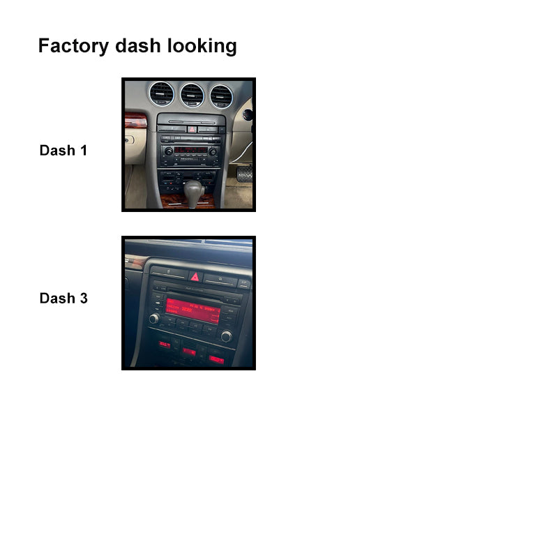 CAC F9AD3K 9 Inch Fascia Kit Compatible with Audi A4 2001-2008 Dash 1 3