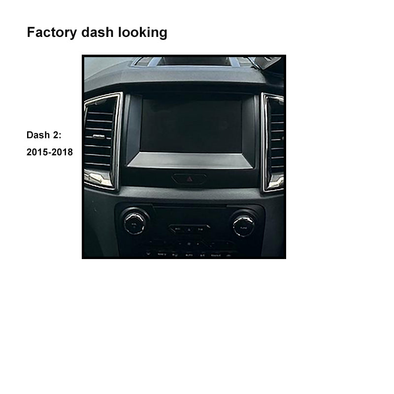 CAC F9FD22K1 9 Inch Fascia Kit Compatible with Ford Ranger 2015-2018 Dash 2