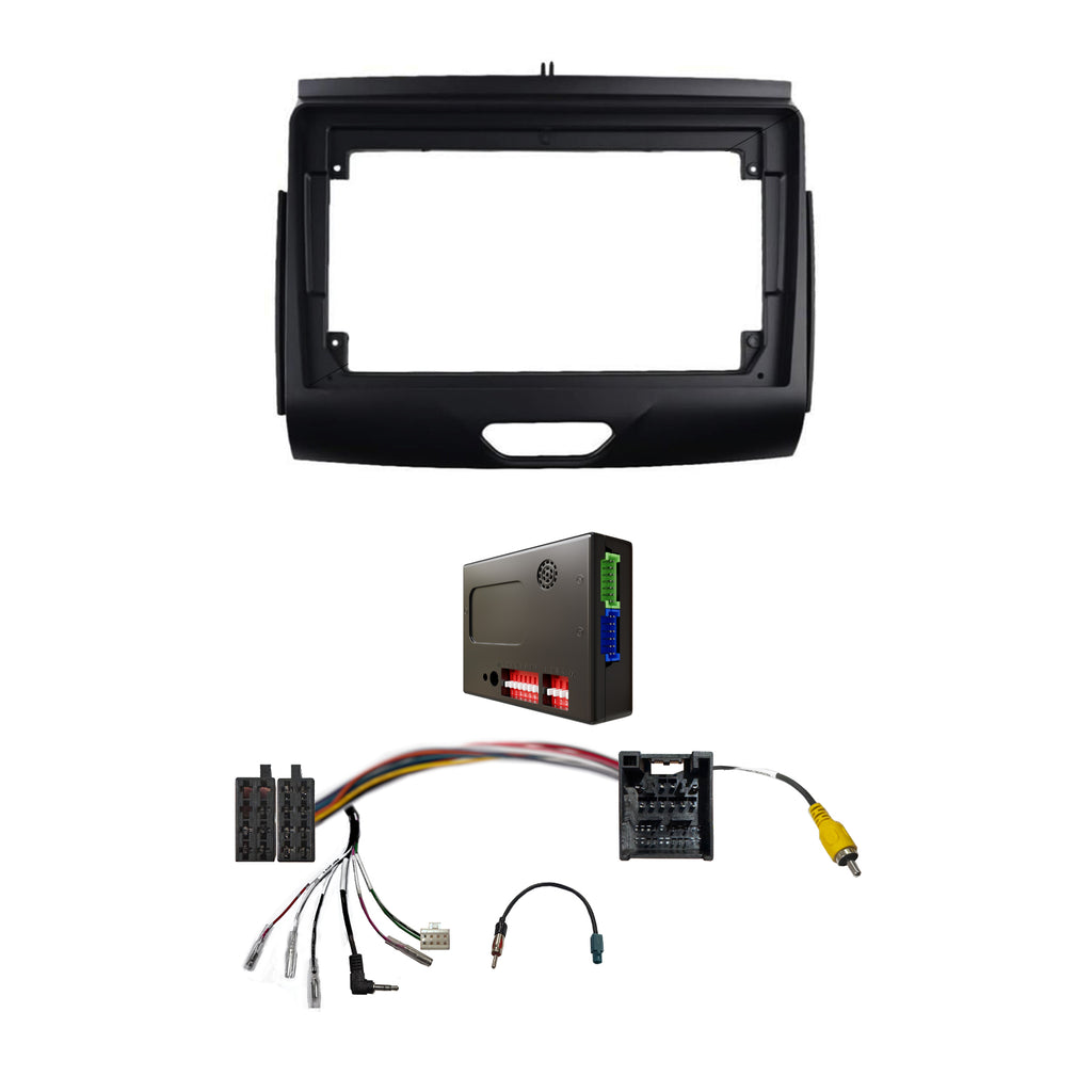CAC F9FD23K2 9 Inch Fascia Kit Compatible with Ford Ranger 2018-2021 MKIII Dash 2 High