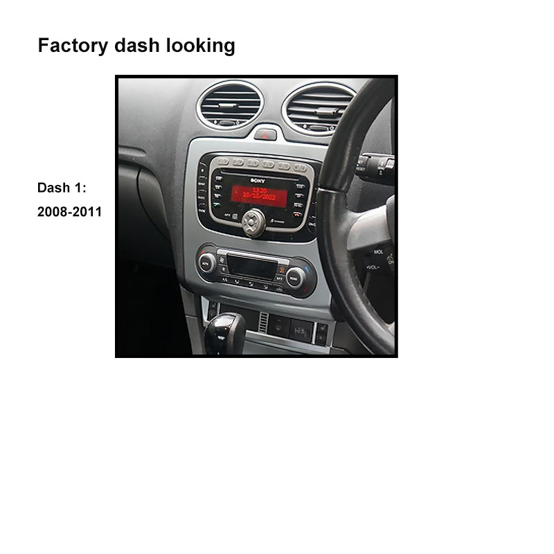 CAC F9FD24K2 9 Inch Fascia Kit Compatible with Ford Focus 2008-2011 Dash 1