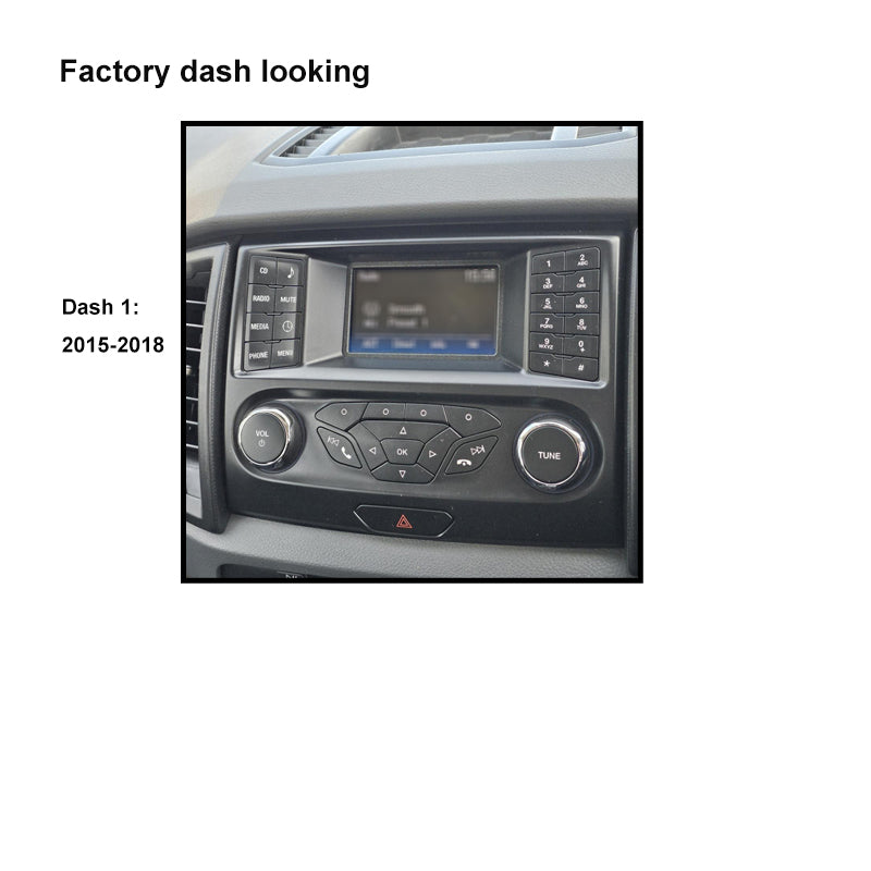 CAC F9FD4K1 9 Inch Fascia Kit Compatible with Ford Ranger 2015-2018 Dash 1
