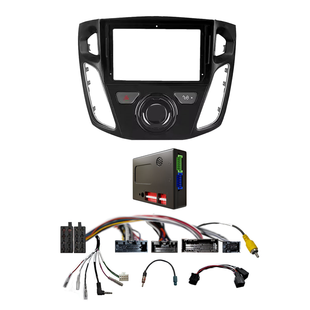 CAC F9FD8K2 9 Inch Fascia Kit Compatible with Ford Focus 2015-2018