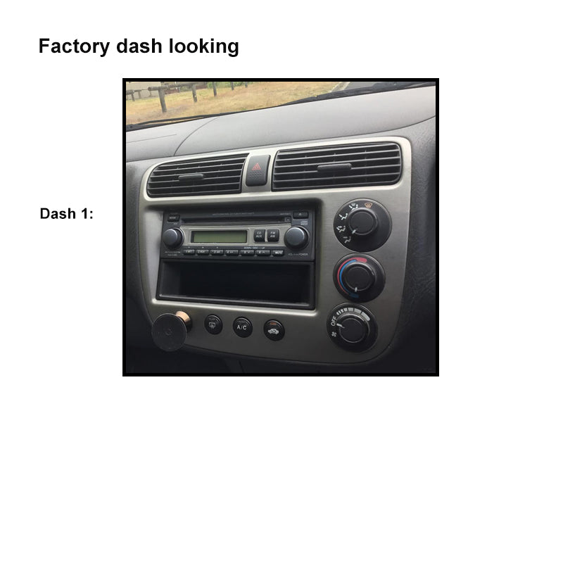 CAC F9HD32K 9 Inch Fascia Kit Compatible with Honda Civic 2000-2005 Sedan