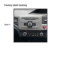 Load image into Gallery viewer, CAC F9HD6K1 9 Inch Fascia Kit Compatible with Honda Civic 2012-2015 Sedan Dash 1
