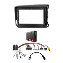 Load image into Gallery viewer, CAC F9HD6K2 9 Inch Fascia Kit Compatible with Honda Civic 2012-2015 Sedan Dash 2