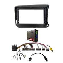 Load image into Gallery viewer, CAC F9HD6K3 9 Inch Fascia Kit Compatible with Honda Civic 2012-2015 Sedan Dash 3 No Side Camera