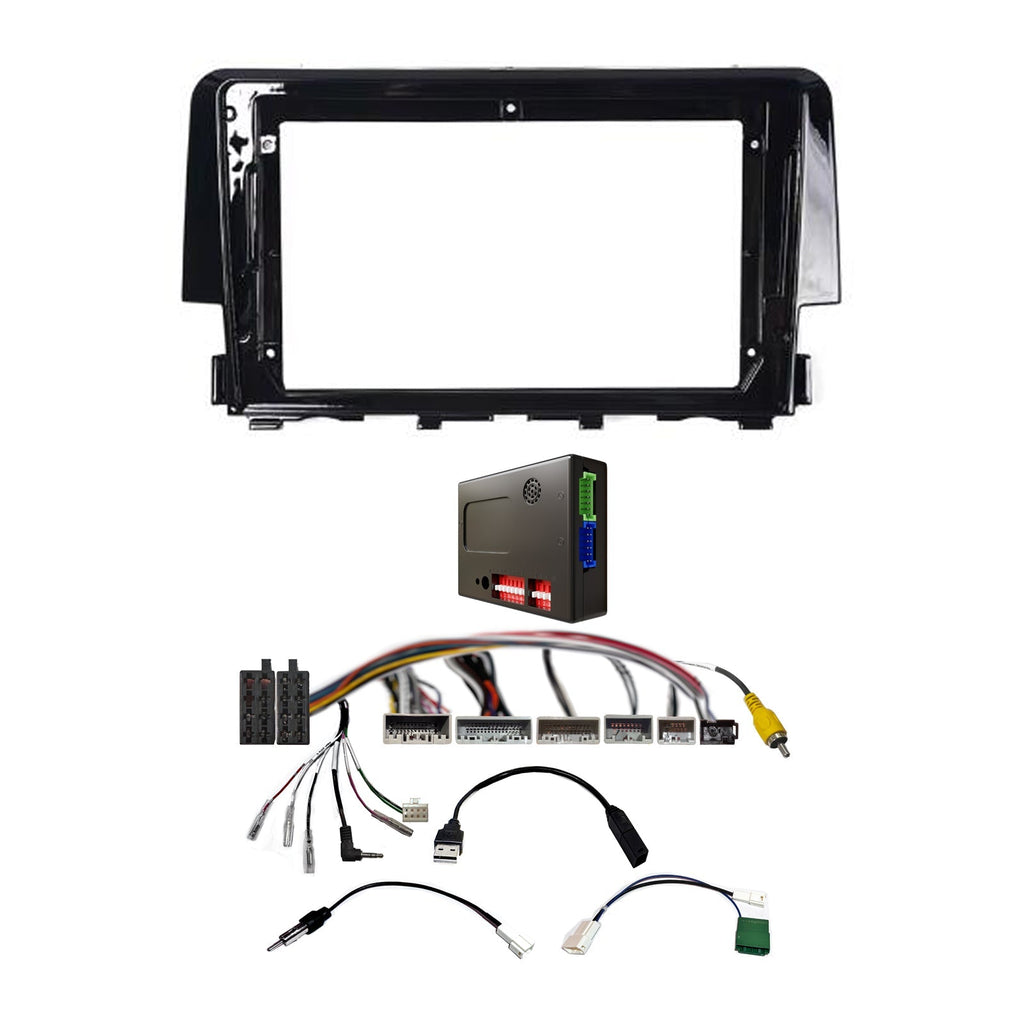 CAC F9HD9K 9 Inch Fascia Kit Compatible with Honda Civic 2015+ No Side Camera