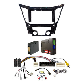 CAC F9HY28K2 9 Inch Fascia Kit Compatible with Hyundai i45 2009-2012 Dash 2 Factory Amplified