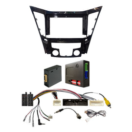 CAC F9HY28K2 9 Inch Fascia Kit Compatible with Hyundai i45 2009-2012 Dash 2 Factory Amplified