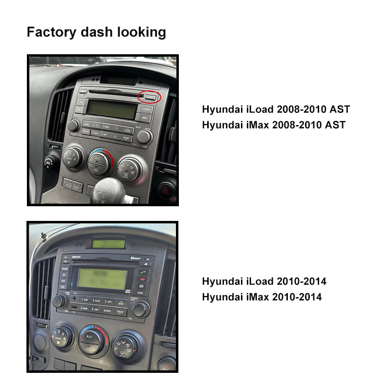 CAC F9HY29K2 9 Inch Fascia Kit Compatible with Hyundai iLoad iMax 2008-2010 AST 2010-2014