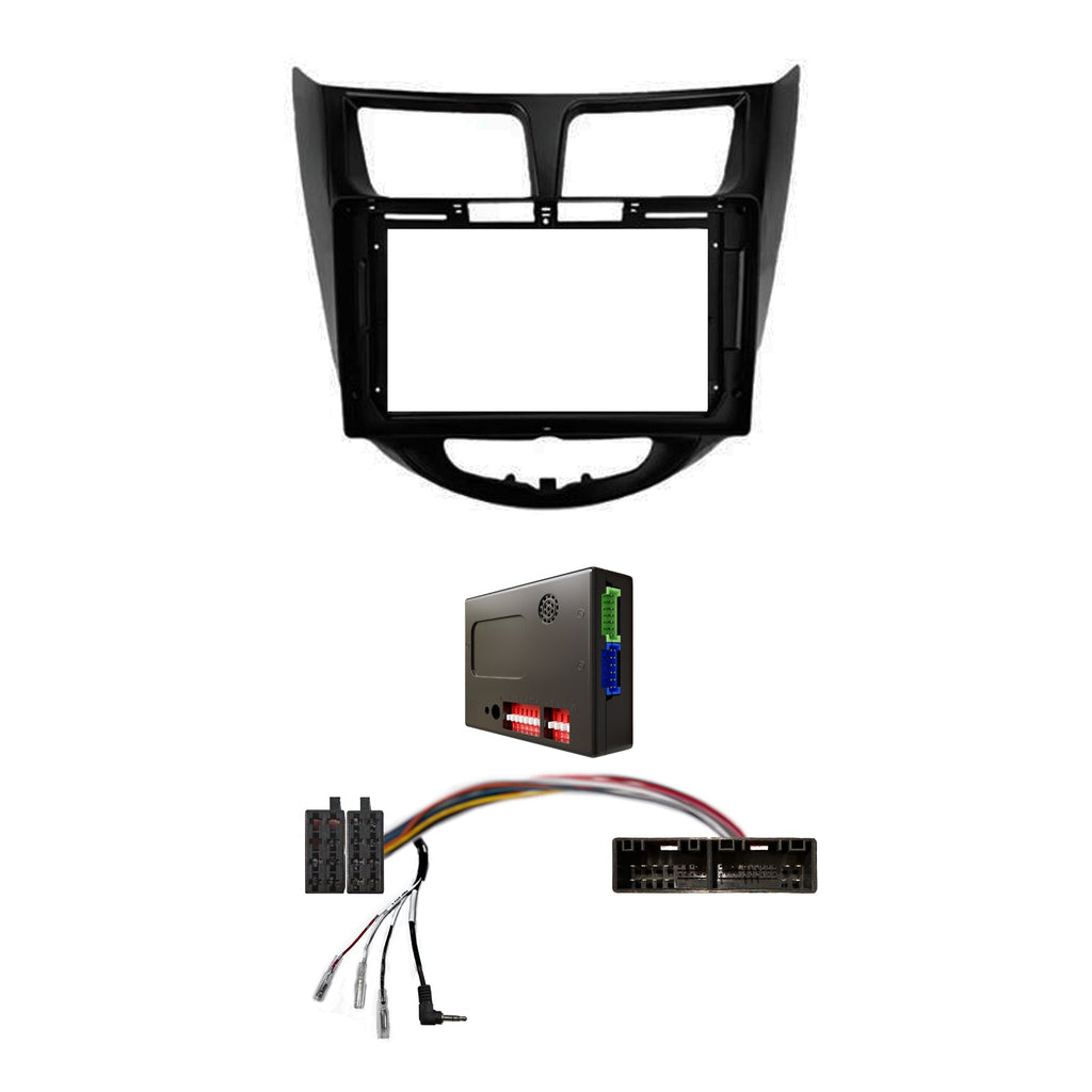 CAC F9HY2K1 9 Inch Fascia Kit Compatible with Hyundai Accent 2011-2015 Dash 1