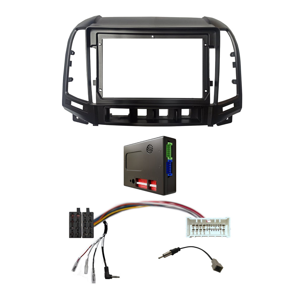 CAC F9HY34K1 9 Inch Fascia Kit Compatible with Hyundai Santafe 2006-2009 Dash 1