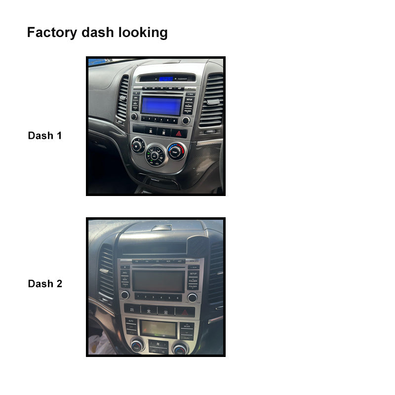 CAC F9HY34K3 9 Inch Fascia Kit Compatible with Hyundai Santafe 2009-2012 Dash 1 2