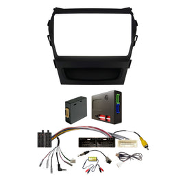 CAC F9HY35K2 9 Inch Fascia Kit Compatible with Hyundai Santafe 2013-2018 Dash 3 Factory Nav and Amplified