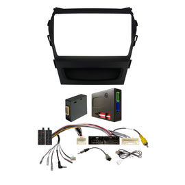 CAC F9HY35K3 9 Inch Fascia Kit Compatible with Hyundai Santafe 2013-2018 Dash 4 Factory Nav and Amplified