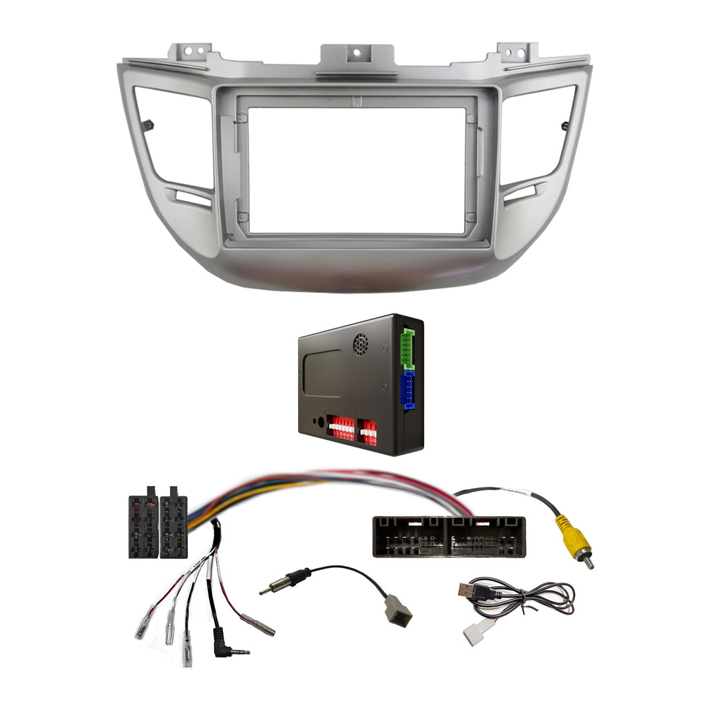 CAC F9HY36K1 9 Inch Fascia Kit Compatible with Hyundai Tucson 2015-2018 Dash 1