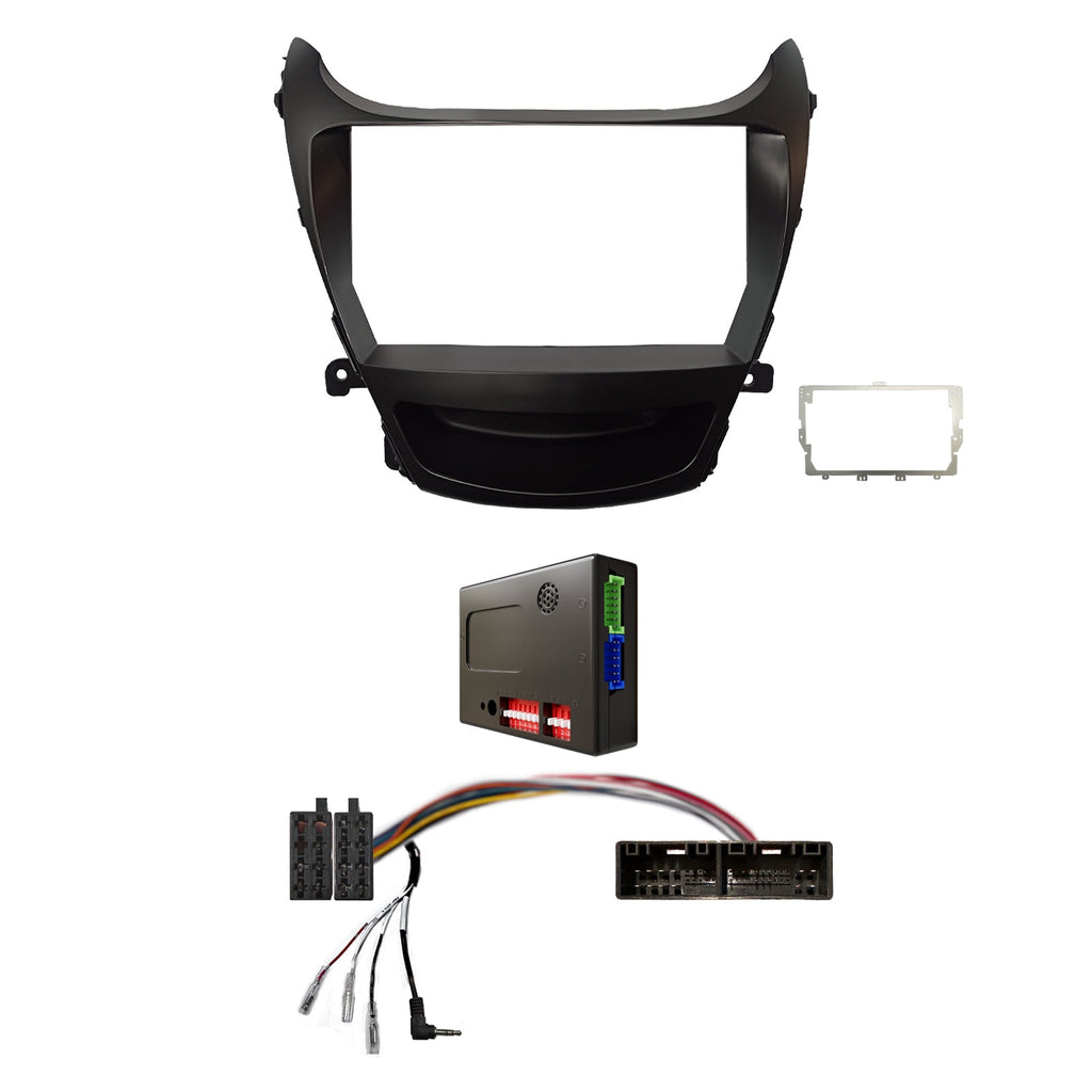 CAC F9HY5K1 9 Inch Fascia Kit Compatible with Hyundai Elantra 2013-2015 Dash 1