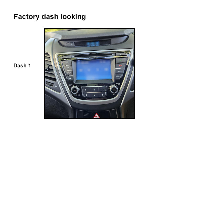 CAC F9HY5K1 9 Inch Fascia Kit Compatible with Hyundai Elantra 2013-2015 Dash 1