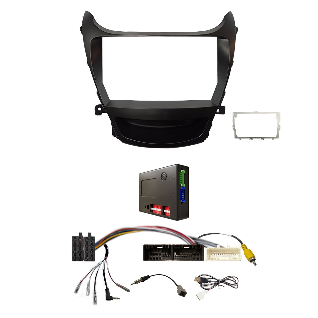 CAC F9HY5K2 9 Inch Fascia Kit Compatible with Hyundai Elantra 2013-2015 Dash 2 Fac Nav