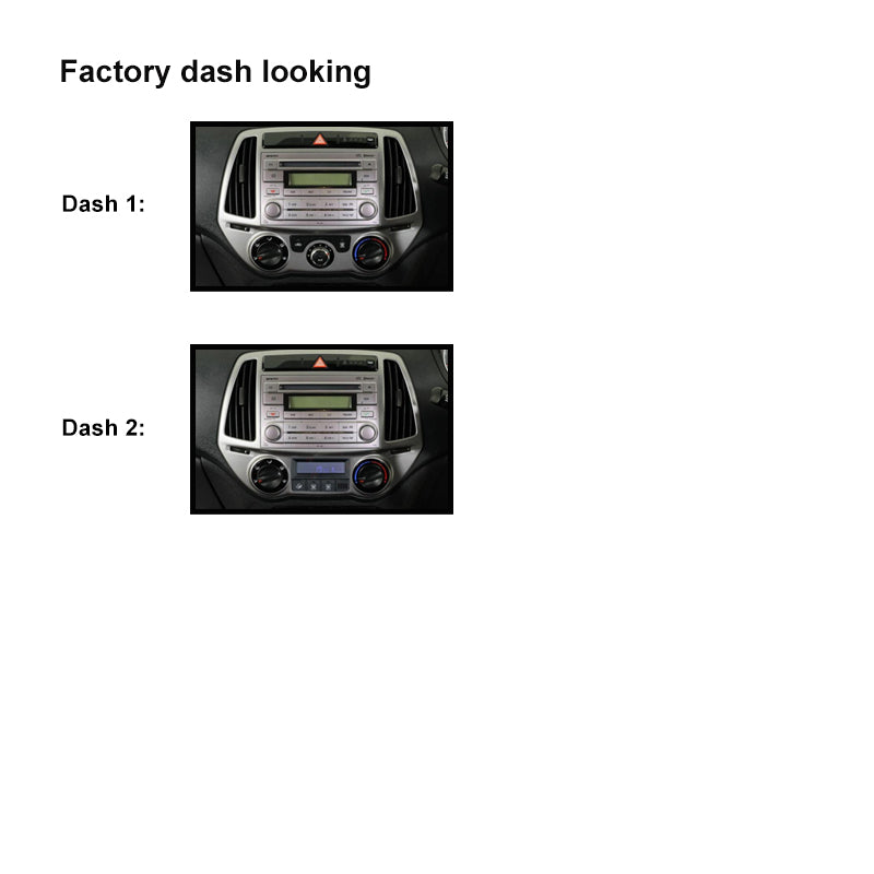 CAC F9HY9K 9 Inch Fascia Kit Compatible with Hyundai i20 2012-2015