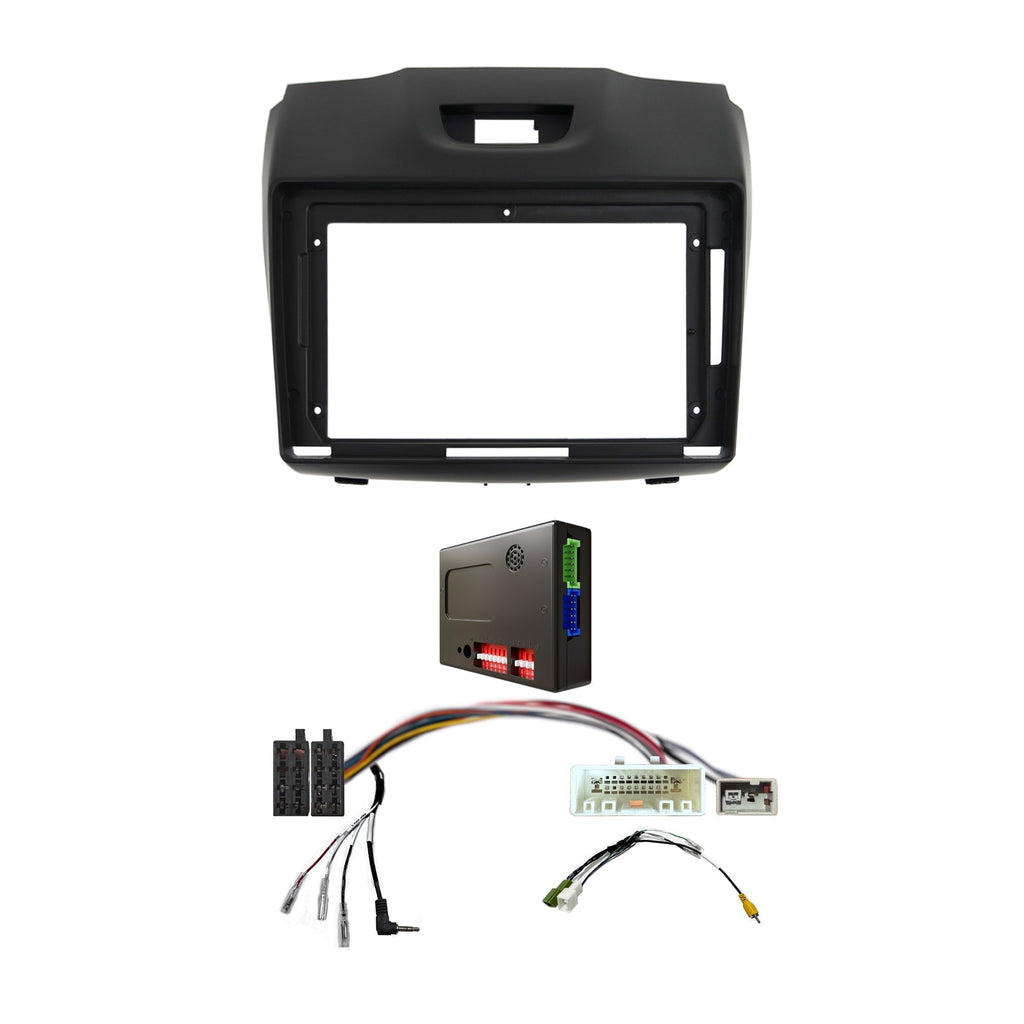 CAC F9ISU2K4 9 Inch Fascia Kit Compatible with Isuzu Dmax Mux 2012-2020 Dash 4 Clarion Navi