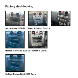 CAC F9ISU4K 9 Inch Fascia Kit Compatible with Isuzu Dmax 2009-2011 Holden Colorado Rodeo