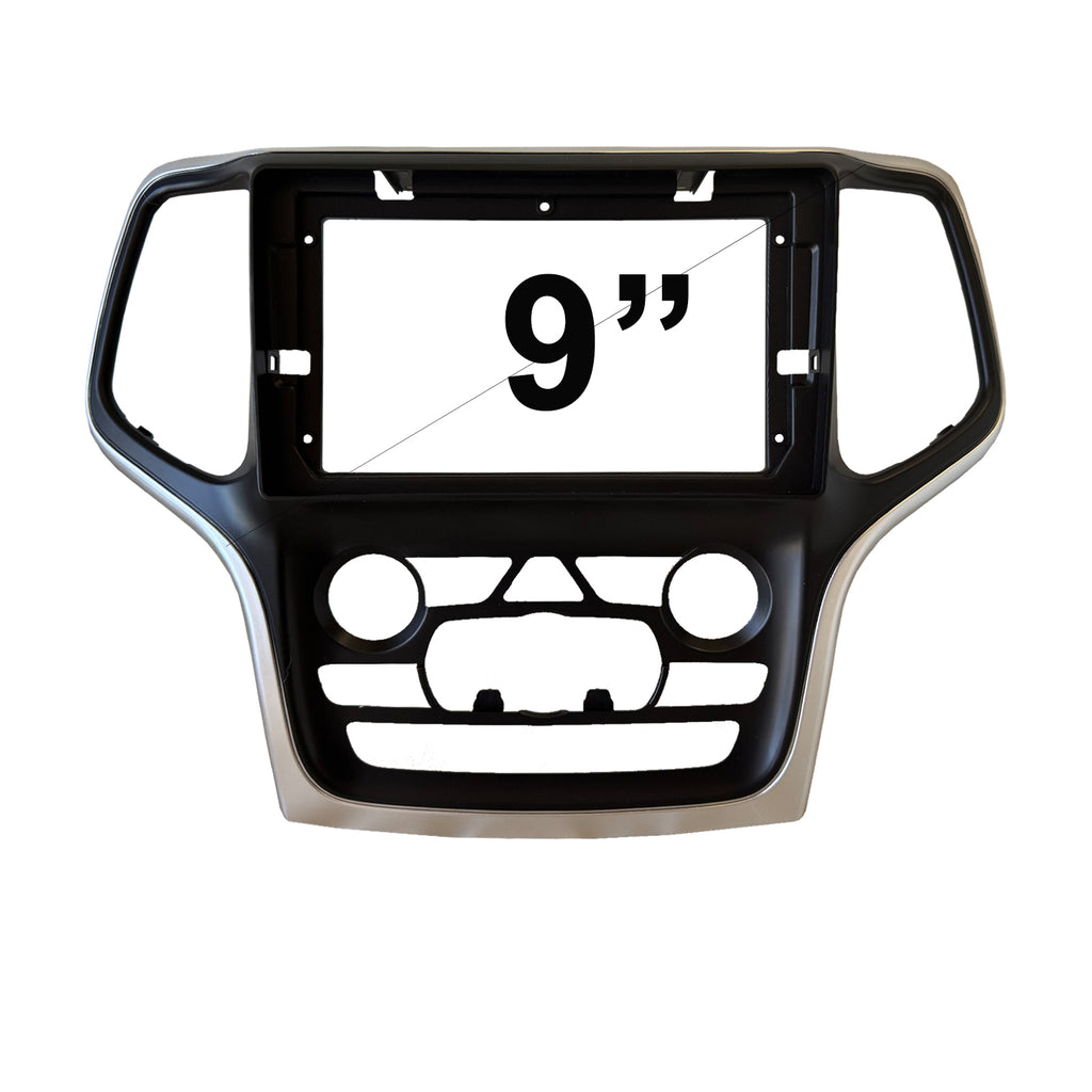 9" FACIA KIT F9JP24 Fascia Dash Plate Panel For Jeep Grand Cherokee 2014-2021 Dash 2 Factory Big Screen