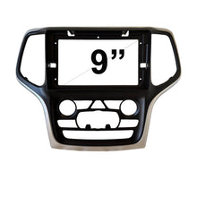 Load image into Gallery viewer, 9" FACIA KIT F9JP24 Fascia Dash Plate Panel For Jeep Grand Cherokee 2014-2021 Dash 2 Factory Big Screen