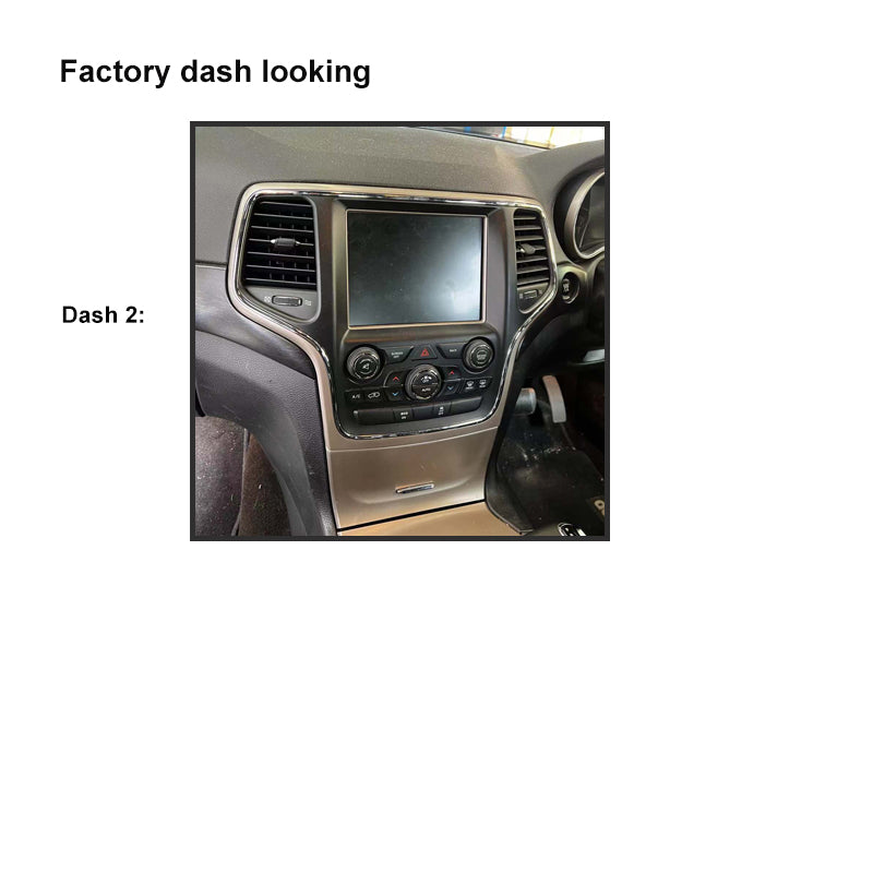 9" FACIA KIT F9JP24 Fascia Dash Plate Panel For Jeep Grand Cherokee 2014-2021 Dash 2 Factory Big Screen