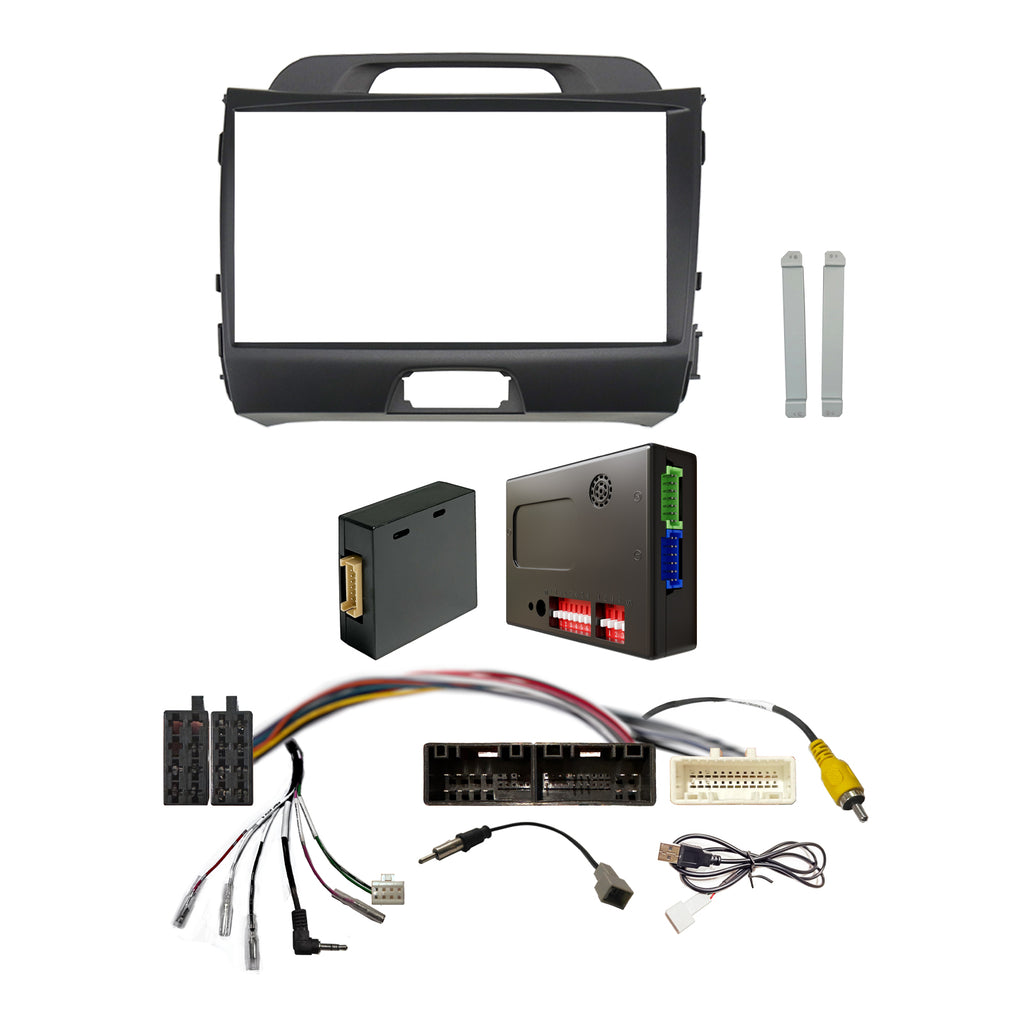 CAC F9KA32K3 9 Inch Fascia Kit Compatible with Kia Sportage 2010-2015 Dash 3 4 Infinity Amplified