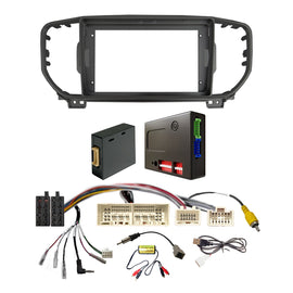 CAC F9KA33K2 9 Inch Fascia Kit Compatible with Kia Sportage 2015-2018 Amplified