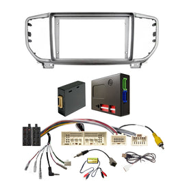 CAC F9KA34K2 9 Inch Fascia Kit Compatible with Kia Sportage 2019-2021 Amplified