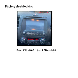 CAC F9KA4K2 9 Inch Fascia Kit Compatible with Kia Cerato 2013-2018 Dash 3 Fac MAP button & SD card slot