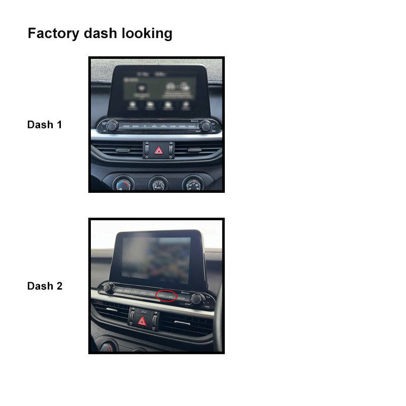 CAC F9KA5K1 9 Inch Fascia Kit Compatible with Kia Cerato 2019-2021 Dash 1 2