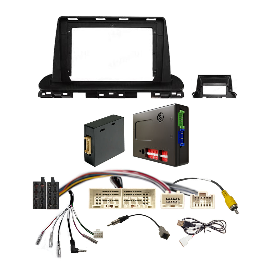 CAC F9KA5K2 9 Inch Fascia Kit Compatible with Kia Cerato 2019-2021 Dash 3 JBL