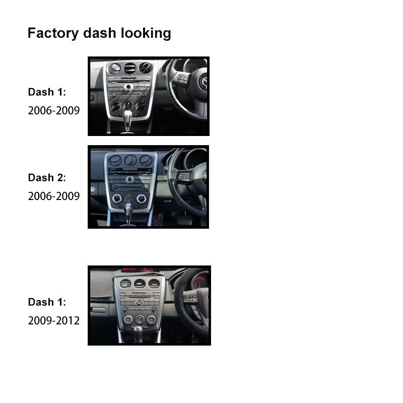 CAC F9MA23K1 9 Inch Fascia Kit Compatible with Mazda CX-7 2006-2009 2009-2012