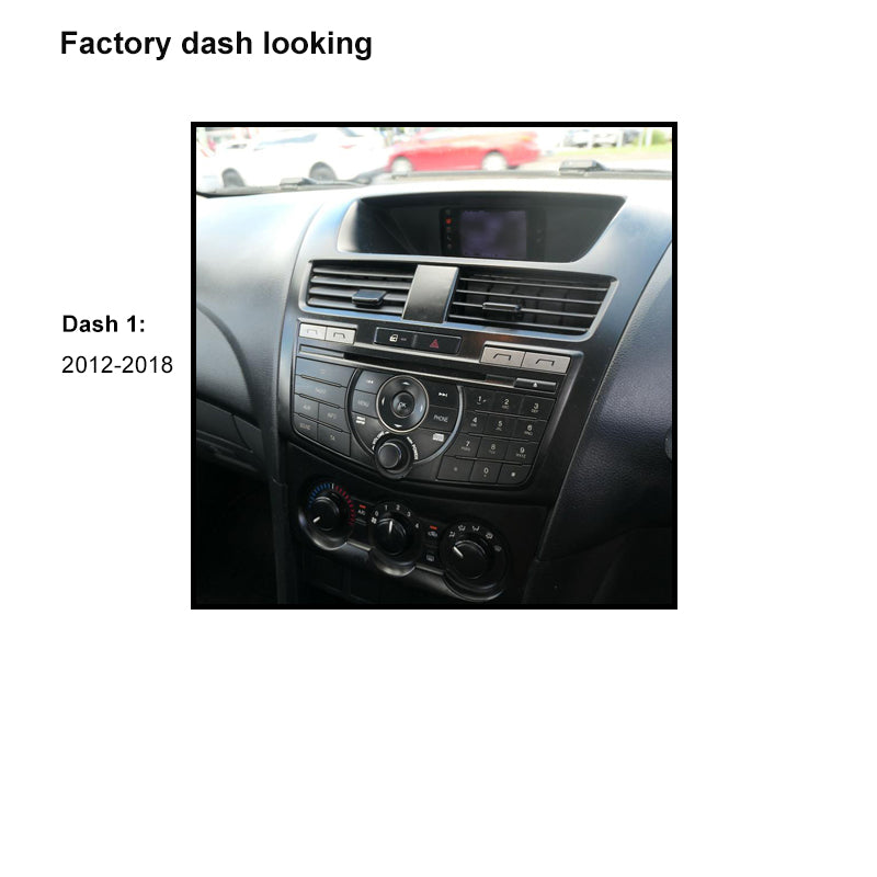 CAC F9MA26K1 9 Inch Fascia Kit Compatible with Mazda Bt-50 2012-2018 Dash 1