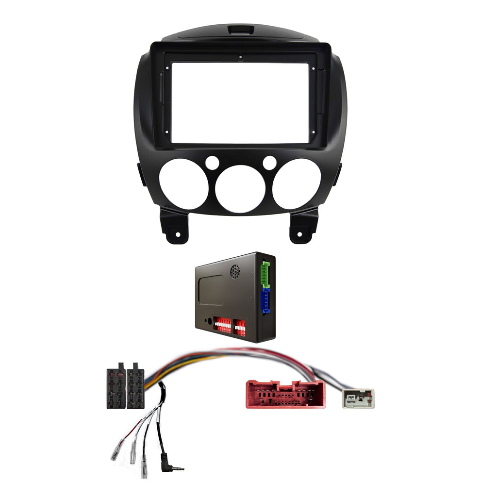 CAC F9MA3K 9 Inch Fascia Kit Compatible with Mazda 2 2007-2014